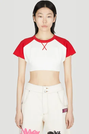 MERYLL ROGGE Cropped Baseball Top - Femme Hauts S