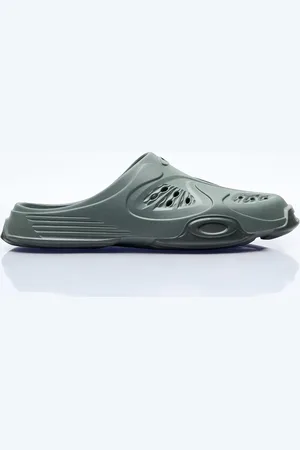 Oakley Paguro Rubber Slides - Homme Mules Grey Us - 08