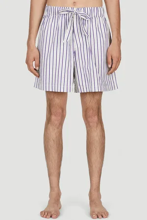 Tekla Lido Stripe Sleep Shorts - Shorts Xxs