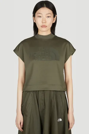 The North Face The North Face Noir Series Logo Print Cropped T-shirt - Femme T-shirts Green S
