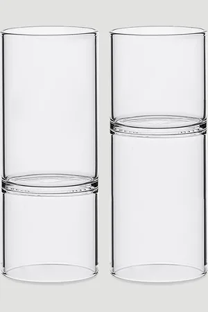 FFERRONE DESIGN Set Of Two Revolution Liqueur And Espresso Glass - Glassware Transparent One Size