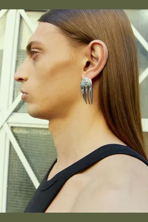 Marine Serre Regenarated Forks Earrings - Homme Bijoux One Size
