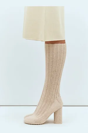 Bottega Veneta Atomic Boot - Femme Bottines Et Bottes Beige Eu - 37