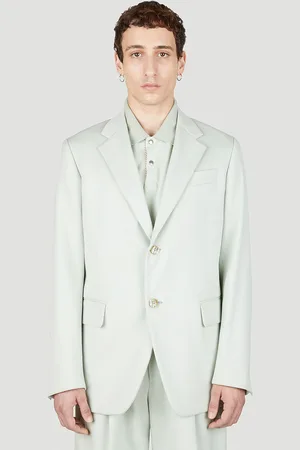 Lanvin Single Breasted Blazer - Homme Blazers Light Green Eu - 46