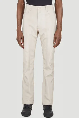 Kanghyuk Barcode Embossed Pantalon - Homme Pantalons Beige L