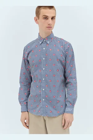 HUMAN MADE Heart Gingham Chemise- Homme Chemises Navy M
