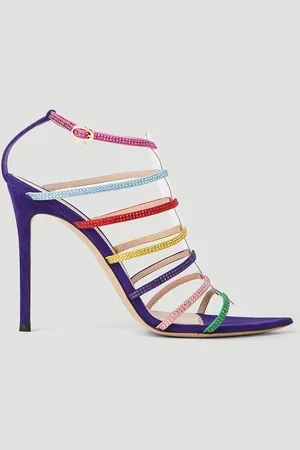 Gianvito Rossi Crystal Embellished High Heel Sandales- Femme Talons Eu - 36
