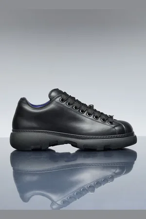 Burberry Ranger Leather Baskets- Homme BasketsNoir Eu - 40