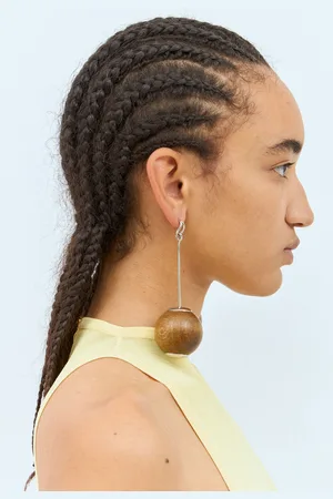 Jacquemus Les Grandes Boucles Nodo Earrings - Femme Bijoux One Size