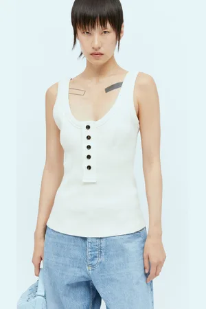 Bottega Veneta Raised Placket Tank Top - Femme Hauts Off M