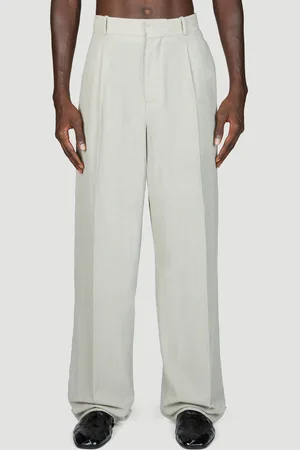 Bottega Veneta Light Wool Silk Mouline Blazer Pantalon - Homme Pantalons Cream Eu - 52