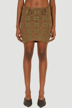 Isa Boulder Expandable Quilted Tube Skirt - Femme Jupes Khaki Xs