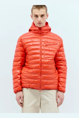 Moncler Levanter Short Down Jacket - Homme Blousons Orange 5