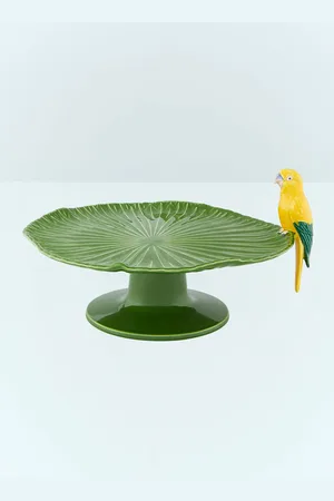 Bordallo Pinheiro Amazónia Cake Stand - Kitchen Green One Size