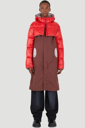 Colmar Longues Manchese Overcoat - Femme Manteaux Burgundy M