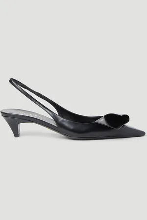 Prada Logo Slingback Heels - Femme Talons Eu - 40