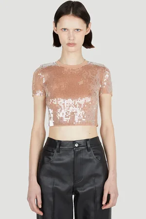 Alexander Wang Sequin T-shirt - Femme T-shirts Beige L
