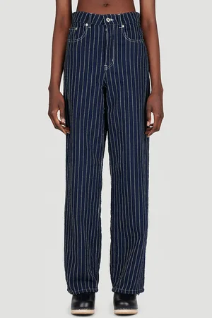 Kenzo Sashiko Stitch Wide Leg Jeans - Femme Jeans 27