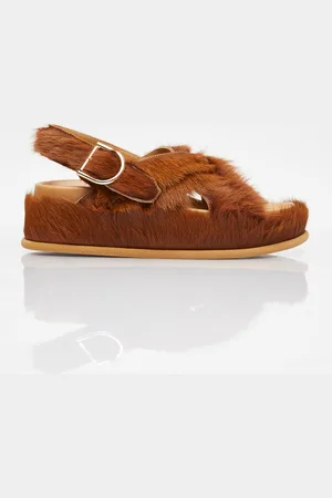 DRIES VAN NOTEN Ponyhair Sandales- Femme Sandales Eu - 36