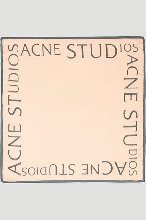 Acne Studios Logo Wool Square Scarf - Homme Echarpes One Size