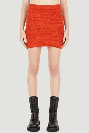 Wynn Hamlyn Mosaic Skirt - Femme Jupes Orange Xs
