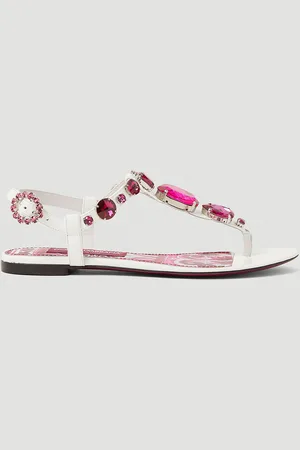 Dolce & Gabbana Crystal Embellished Majolica Sandales- Femme Sandales Eu - 37