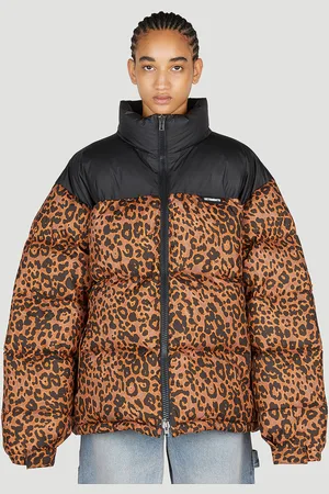 Vetements Leopard Print Puffer Jacket - Femme Blousons S