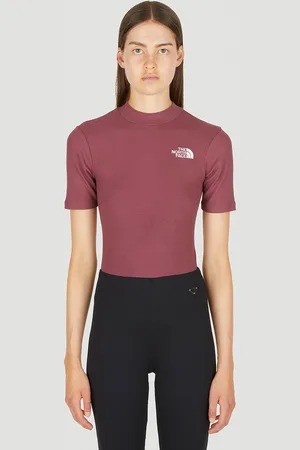 The North Face Logo Embroidery Bodysuit - Femme Hauts Burgundy Xs