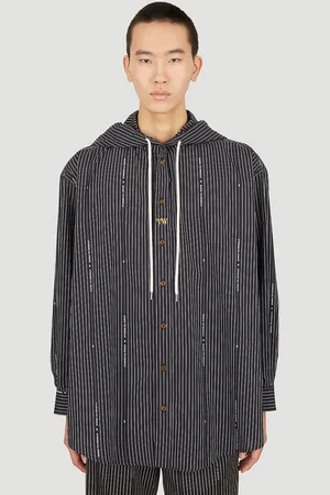 Vivienne Westwood Pinstripe Hooded Overshirt - Homme Blousons M
