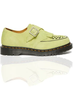 Dr. Martens The Ramsey Monk Kiltie Creeper Shoes - Homme Mocassins Green Uk - 11
