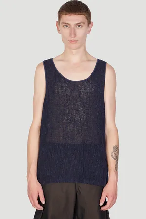 OUR LEGACY Singlet Tank Top - Homme Hauts Navy It - 52