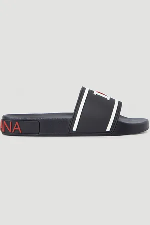 Dolce & Gabbana Logo Embossed Slides - Femme Claquettes Eu - 39