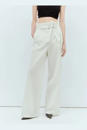 Max Mara Pinstriped Canvas Pantalon - Femme Pantalons It - 40