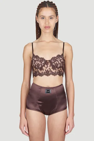 Dolce & Gabbana Floral Lace Long-line Bra - Femme Sous-vêtements 1