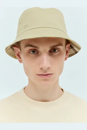 Burberry Reversible Bucket Hat - Homme Chapeaux Beige M