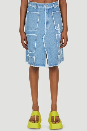 Lourdes Raw Edge Multi Pocket Skirt - Femme Jupes Xs