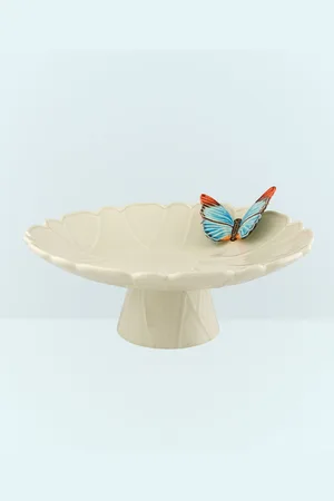 Bordallo Pinheiro Cloudy Butterflies Stand - Decorative Objects Cream One Size