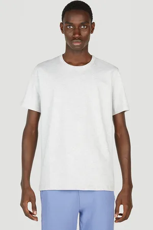Champion Logo Embroidered T-shirt - Homme T-shirts Light Grey M
