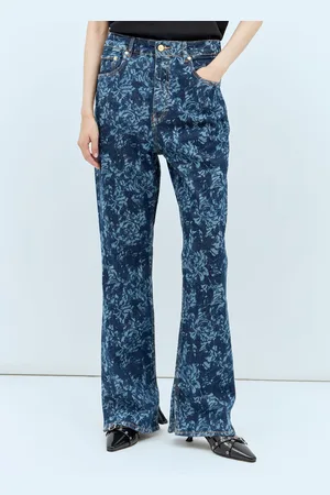 Ganni Lazer Bootcut Slit Iry Jeans - Femme Jeans 28