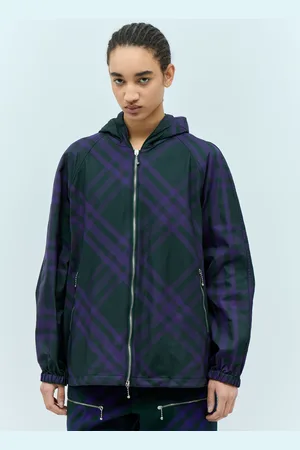 Burberry Check Nylon-twill Windbreaker Jacket - Femme Blousons M