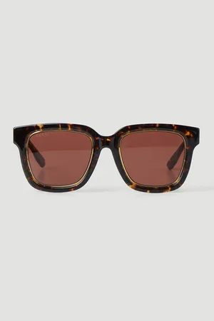 Gucci Square Frame Sunglasses - Femme Lunettes De Soleil One Size