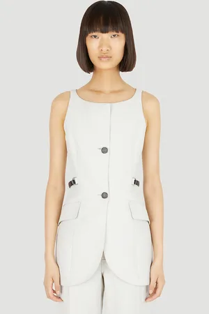 Durazzi Milano Tailored Sleeveless Top - Femme Hauts It - 38
