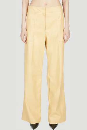 Stella McCartney Altermat Wide Leg Pantalon - Femme Pantalons Yellow It - 38