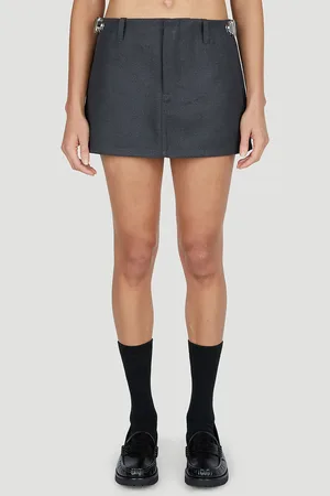 Marc Jacobs Push Lock Mini Skirt - Femme Jupes Grey Us - 08