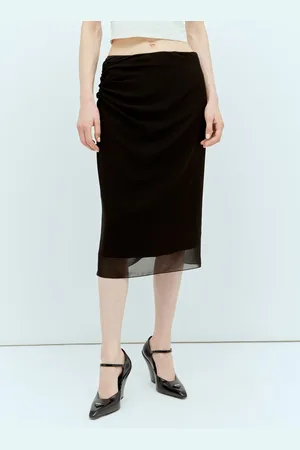 Prada Georgette Midi Skirt - Femme Jupes It - 40