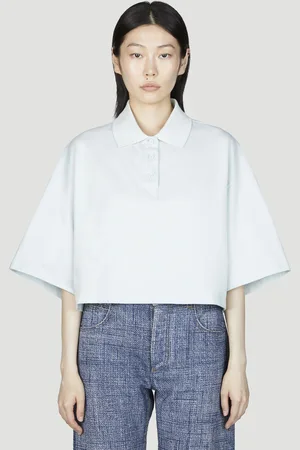 Bottega Veneta Cropped Polo Chemise- Femme Hauts S
