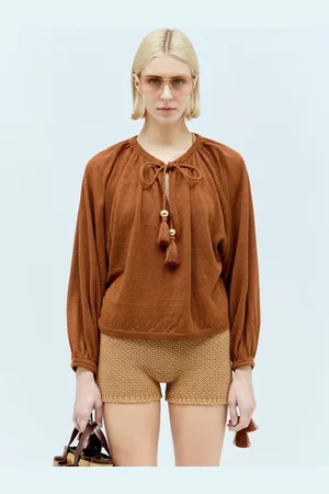 Max Mara Linen Tassel Top - Femme Hauts L