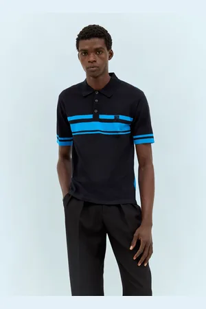 WALES BONNER Dawn Striped Polo Chemise- Homme Polos L