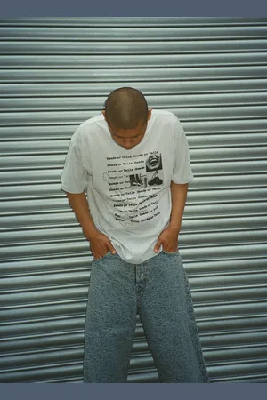 Beams T X Ln-cc T-shirt With Artwork By Yabiku Henrique Yudi - Homme T-shirts Light Grey M