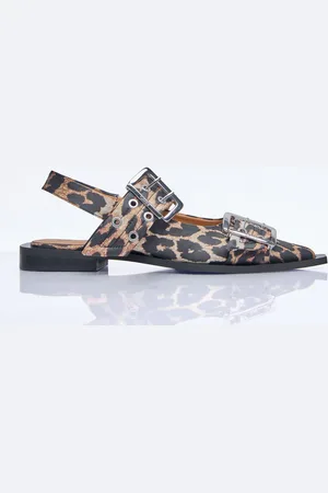 Ganni Feminine Buckle Ballerina Flats - Femme Chaussures Plates Eu - 36